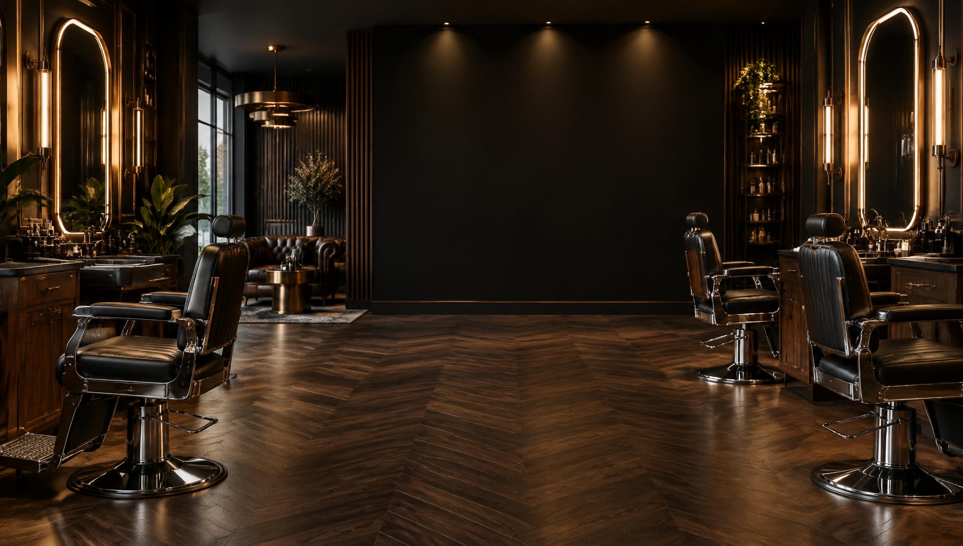 Luxury VIP Cuts barbershop interior